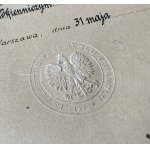 Dobieczyński Stanisław, Zestaw zdjęć, dokumentów i odznak - w tym Odznaka z Dyplomem M.P.iH.