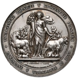 Medal nagrodowy 1858 - Towarzystwo Rolnicze w Królestwie Polskim