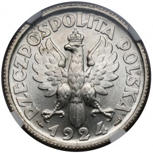 Kobieta i kłosy 2 złote 1924 Paryż