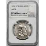Rosja, Aleksander III, Rubel 1892 AG, Petersburg