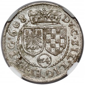 Śląsk, Jan Chrystian i Jerzy Rudolf, 3 krajcary 1608, Złoty Stok