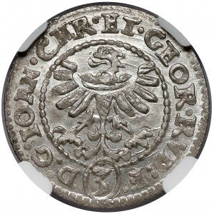 Śląsk, Jan Chrystian i Jerzy Rudolf, 3 krajcary 1608, Złoty Stok