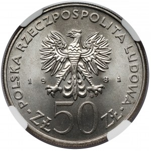 50 złotych 1981 Bolesław II Śmiały - popiersie