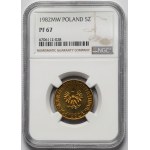 5 złotych 1982 - lustrzany