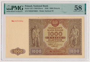 1,000 zloty 1946 - Wb. - replacement series
