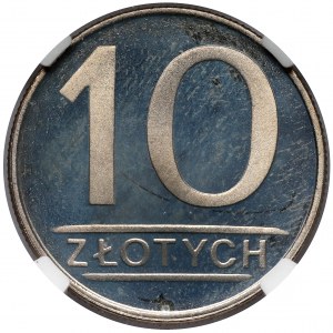 10 złotych 1987 - lustrzany