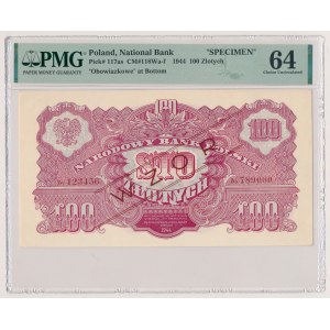 100 złotych 1944 ...owe - WZÓR - Ay 123456...