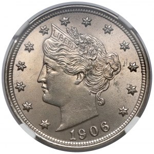 USA, 5 centów 1906