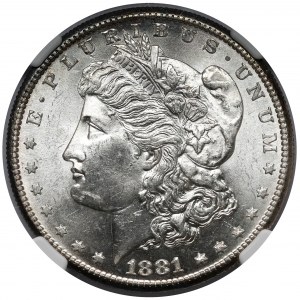 USA, Dolar 1881-S, San Francisco - Morgan Dollar