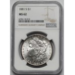 USA, Dolar 1881-S, San Francisco - Morgan Dollar