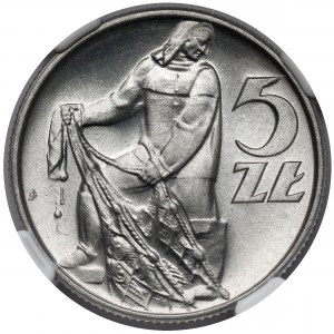 Rybak 5 złotych 1960