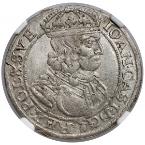 Jan II Kazimierz, Szóstak Lwów 1661 GBA - LILIJKA - ex. Pączkowski