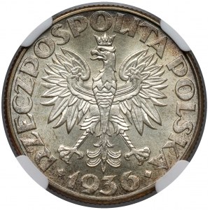 Żaglowiec 2 złote 1936