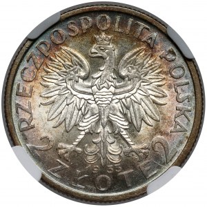 Głowa Kobiety 2 złote 1933