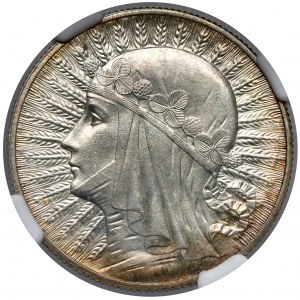 Głowa Kobiety 5 złotych 1932 bez znaku, Londyn