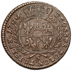 Poniatowski, Trojak 1766-g, Kraków - zbrojarz