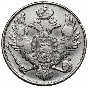 Rosja, Mikołaj I, 3 ruble 1835, Petersburg - PLATYNA - b.rzadkie