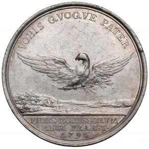 Prusy, Friedrich Wilhelm II, Medal 1796 - Vobis Quoqve Pater... (41mm)