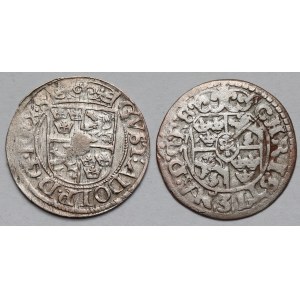 Gustaw II Adolf i Krystyna Waza, Półtorak Ryga 1622-1648 - zestaw (2szt)