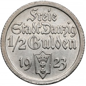 Gdańsk, 1/2 guldena 1923