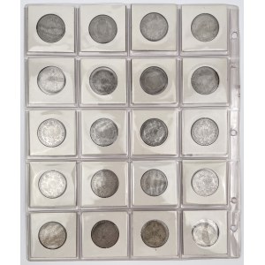 Austria i Węgry, Floreny, Forinty i Korony 1860-1913 - zestaw (20szt)