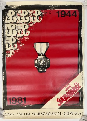 Poster SOLIDARITY to the Warsaw Insurgents Glory 1981 - G. Lewandowski
