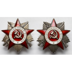 Rosja / ZSRR, Order Wojny Ojczyźnianej kl.II - zestaw (2szt)