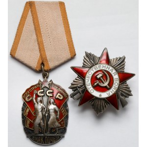 Rosja / ZSRR, Order Wojny Ojczyźnianej kl.II i Order „Znak Honoru” - zestaw (2szt)