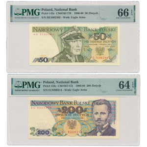 50 zł HE i 200 zł EC 1988 - zestaw (2szt)