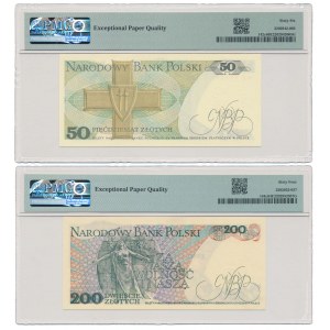 50 zł HE i 200 zł EC 1988 - zestaw (2szt)