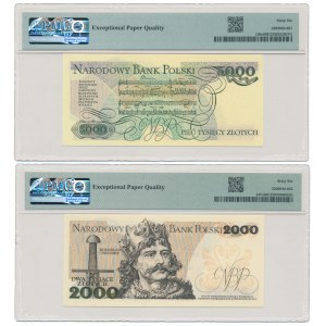 2.000 zł 1982 BS i 5.000 zł 1988 CS - zestaw (2szt)