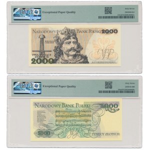 2.000 zł 1982 BZ i 5.000 zł 1988 CS - zestaw (2szt)