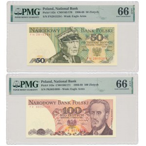 50 zł FN i 100 zł PK 1986 - zestaw (2szt)