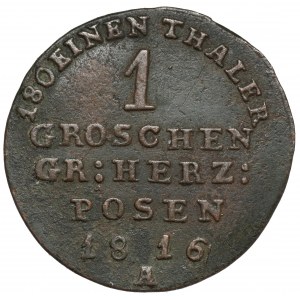 Wielkie Księstwo Poznańskie, 1 grosz 1816-A, Berlin