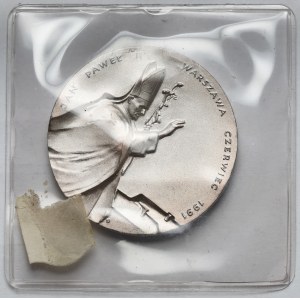 Medal SREBRO Jan Paweł II 1991 - w zgrzewce