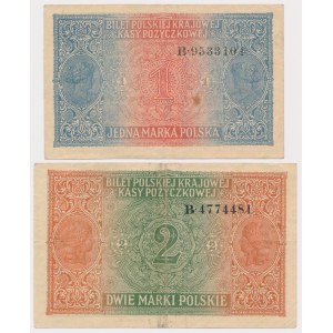 1 i 2 mkp 1916 Generał - zestaw (2szt)
