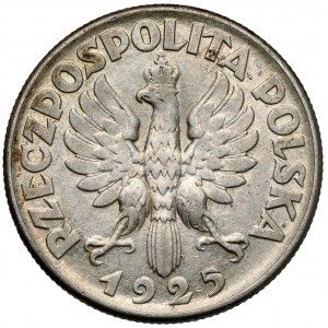 Kobieta i kłosy 2 złote 1925 bez kropki, Filadelfia