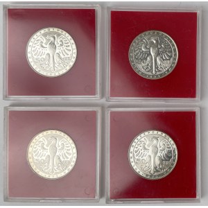Próba Ag 50 złotych 1972 Fryderyk Chopin - zestaw (4szt)