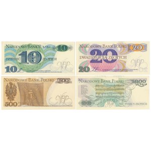 10 - 5.000 zł 1982 - zestaw (4szt)