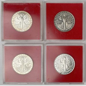 Próba Ag 50 złotych 1972 Fryderyk Chopin - zestaw (4szt)