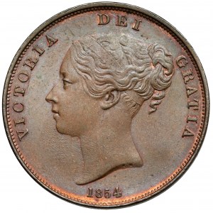 Wielka Brytania, Wiktoria, Penny 1854