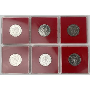 100 złotych 1985 Pomnik - Szpital Centrum Zdrowia Matki Polki - zestaw (6szt)
