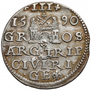 Zygmunt III Waza, Trojak Ryga 1590