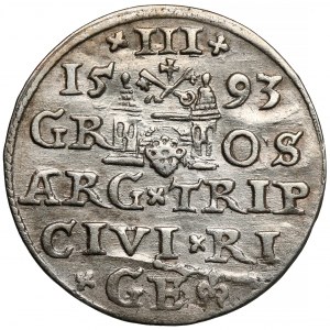 Zygmunt III Waza, Trojak Ryga 1593