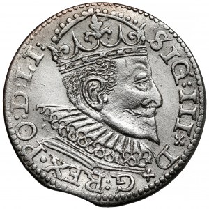 Zygmunt III Waza, Trojak Ryga 1594 - lilijka