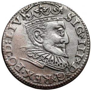 Zygmunt III Waza, Trojak Ryga 1595 - LIV