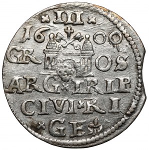Zygmunt III Waza, Trojak Ryga 1600