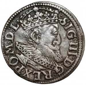 Zygmunt III Waza, Trojak Ryga 1619 - średnie popiersie