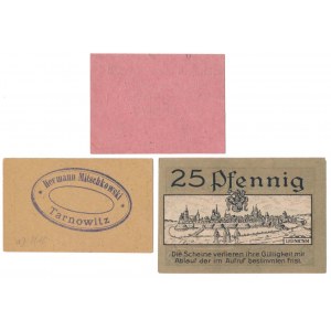 Królewska Huta, Legnica i Tarnowskie Góry, 25, 50 pfg i 1/2 mk (3szt)