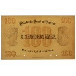Wrocław, 100 marek 1874 - druk próbny rewersu
